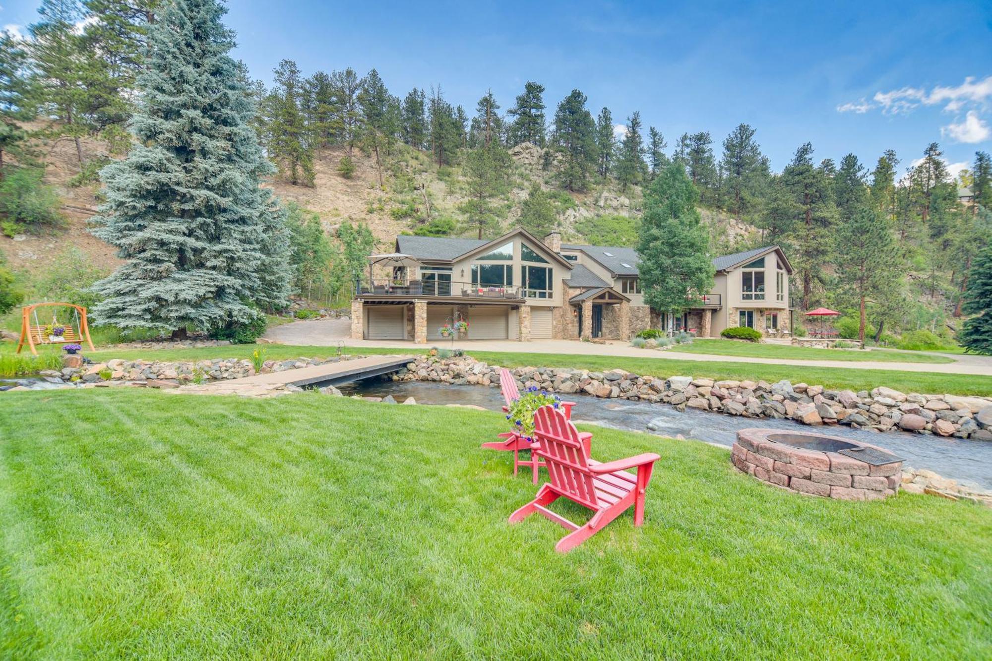 Stunning Evergreen Mountain Home On Private Stream Exterior photo