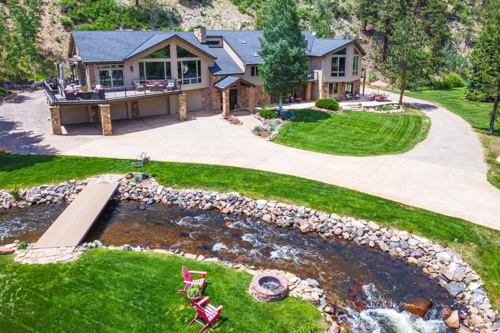 Stunning Evergreen Mountain Home On Private Stream Exterior photo