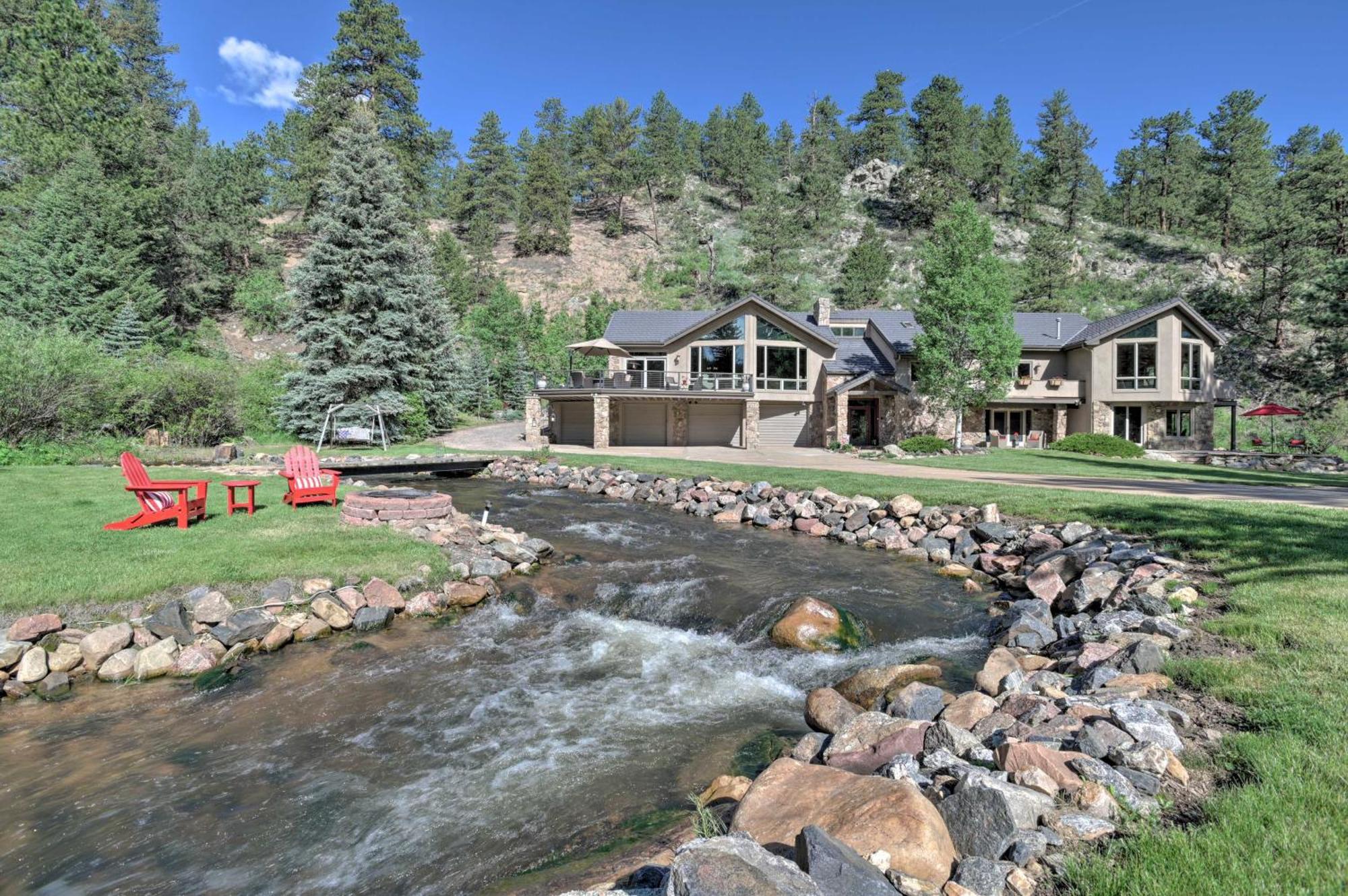 Stunning Evergreen Mountain Home On Private Stream Exterior photo